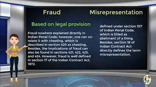 What is Difference Between Fraud amp Misrepresentation [upl. by Ellekcir]