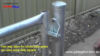 Gate Latch 2 way for round pipe and square [upl. by Pradeep]