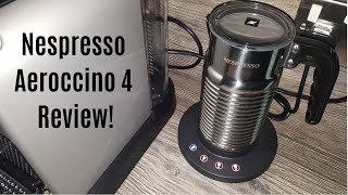 Nespresso Aeroccino 4 Milk Frother Review  Worth upgrading from the Aeroccino 3 [upl. by Dlorag]