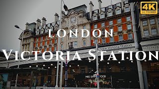 London Victoria Station Walk Through England 4K [upl. by Reina]