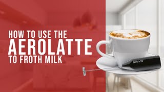 How To Use the AeroLatte To Froth Milk [upl. by Merna]