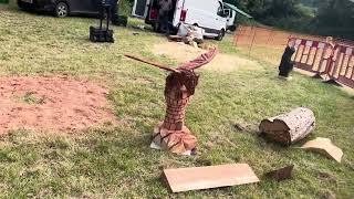 A fabulous range of wooden sculpture at Caerleon festival 2024 [upl. by Aicilana292]