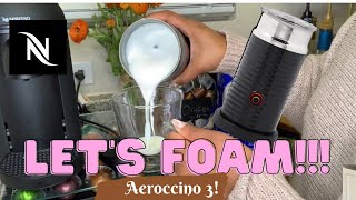 How To Foam Milk With Aeroccino 3 Make Coffee With Foam Tips amp Tricks  Easy Foamed Latte Recipe [upl. by Ahsieuqal424]