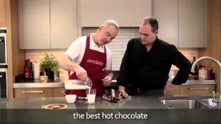 How to make a hot chocolate using an aerolatte milk frother [upl. by Aisor487]